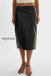 abril-low-rise-leather-skirt