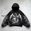 db-oversized-gothic-print-hoodie